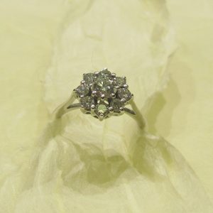 Anello oro bianco e diamanti