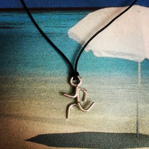 Ciondolo “runner” in argento 925°°°