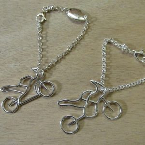 Portachiavi in argento 925 realizzato a mano